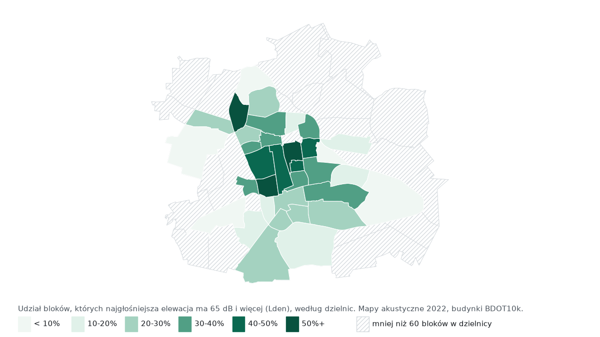 Hałas w Łodzi: najgłośniejsze osiedla i ulice. Sprawdziliśmy 11 720 bloków