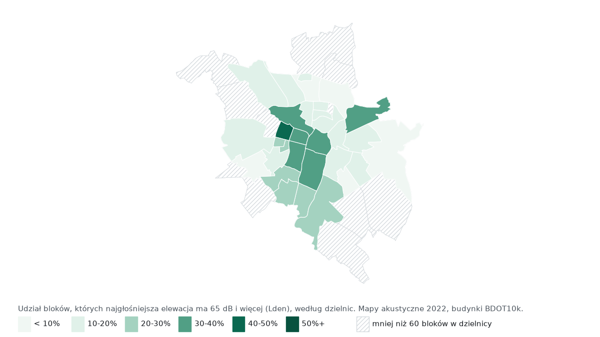 Hałas w Poznaniu: najgłośniejsze osiedla i ulice. Sprawdziliśmy 7 736 bloków