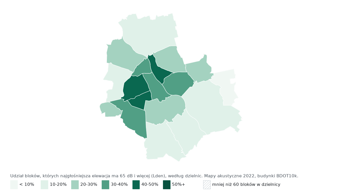Hałas w Warszawie: najgłośniejsze dzielnice i ulice. Sprawdziliśmy 23 319 bloków
